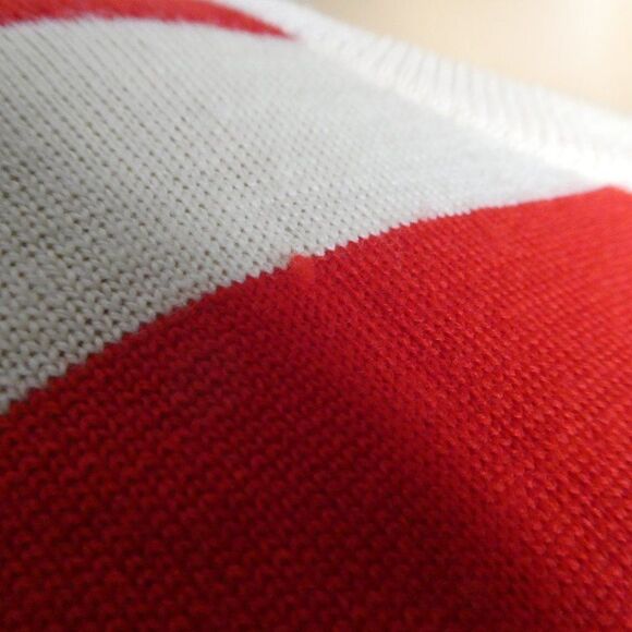 Gloria Sachs Wool Striped Button Detail Sweater Sm - Picture 6 of 8